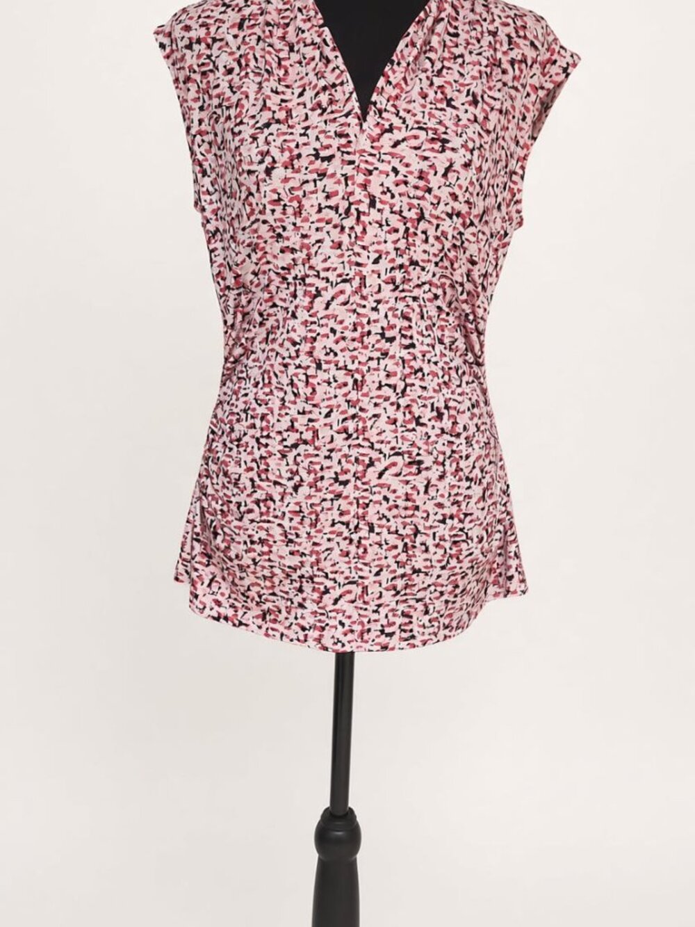 Vince Camuto Pink Abstract Print Sleeveless Top L